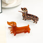 Beau - Leopard Print Dachshund Claw Clip