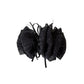 Beau - Polka Dot Mesh Bow Ruffled Banana Clip