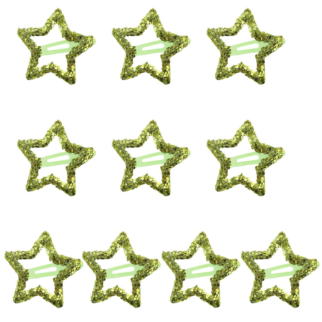 Beau - Sparkly Star Shape Alloy Hair Clip Set
