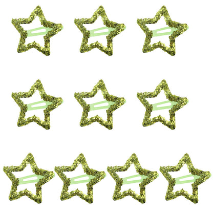 Beau - Sparkly Star Shape Alloy Hair Clip Set
