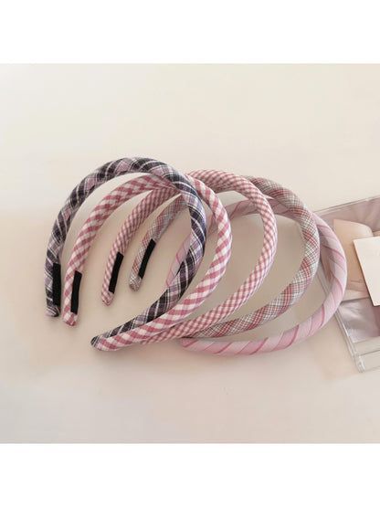 Gifty - Sweet Plaid Thin Edged Headband