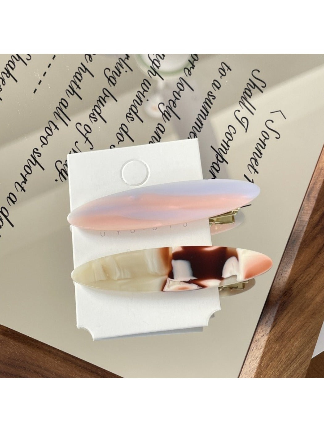 Beau - Spring Summer Ombre Hair Clips Set