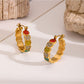 Earedge - Irregular Multicolored Curved Earrings