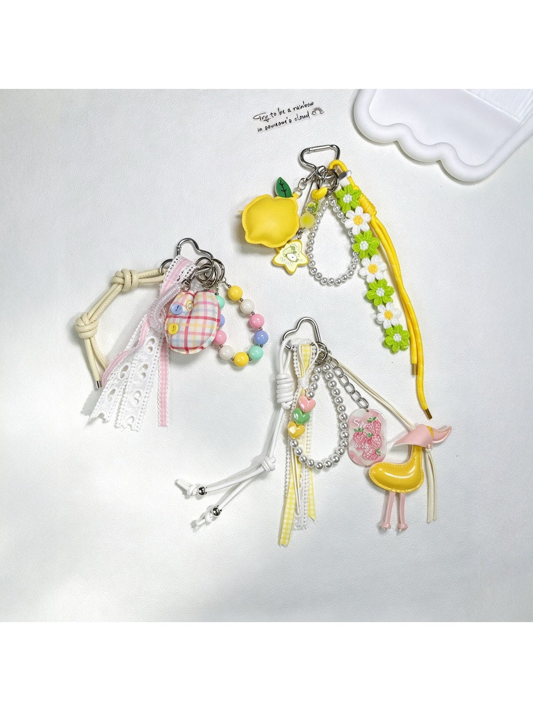 Keypus - Cute Fruit Pattern Bag Pendant Keychain
