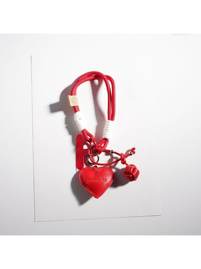 Keypus - Red Heart-Shaped Keyring