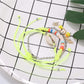 Side view of Lovra Earedge Ocean Style multi-row bracelet showing clasp and bead arrangement