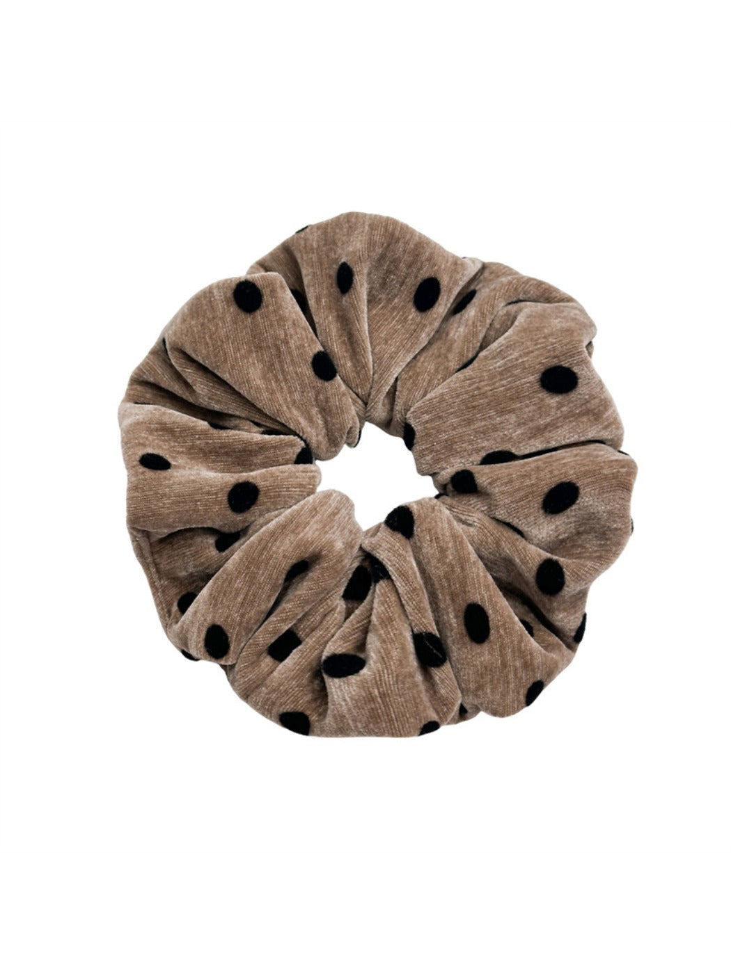 Gifty - Velvet Polka Dot Large Hair Scrunchie