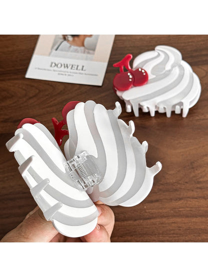 Beau - Acetate Hair Clip Ice Cream Cherry Cute