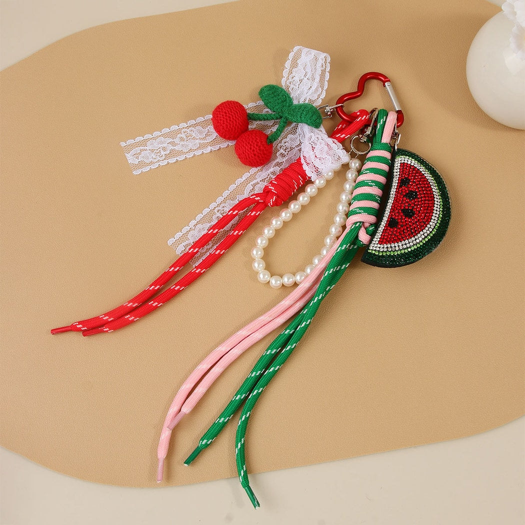 Keypus - Watermelon Tassel Bag Pendant Keychain