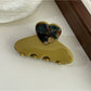 Beau - Elegant Half Moon Heart Shaped Claw Clip
