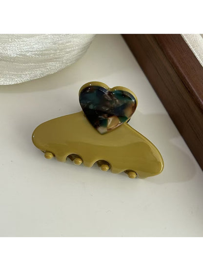 Beau - Elegant Half Moon Heart Shaped Claw Clip