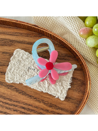 Beau - Petal Design PVC Alloy Women's Hair Claw Clip