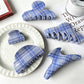 Beau - Glossy Plaid Acetate Hair Claw Clip