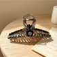 Beau - Floral Detail Plastic Hair Claw Clip