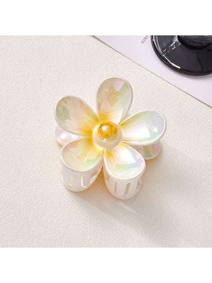 Beau - Iridescent Petal Flower Claw Clip