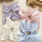Gifty - Floral Embroidered Fabric Scrunchie