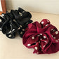 Gifty - Polka Dot Satin Gathered Scrunchie
