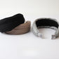 Gifty - Neutral Toned Wide Ruched Fashion Headband