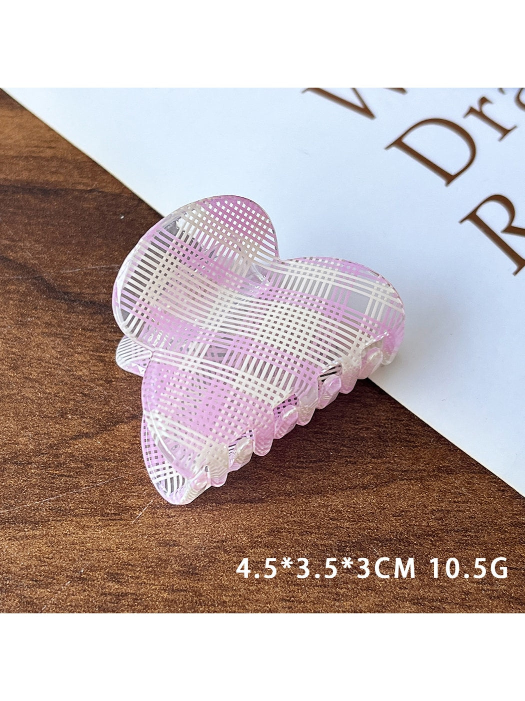 Beau - Geometric Acetate Fiber Alloy Claw Hair Clip