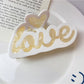 Beau - Love Flower Shaped Acetate Hair Clip