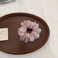 Gifty - Floral Print Polyester Ruffled Scrunchie