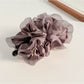 Beau - Bubble Pleated Mesh Flower Bud Banana Clip