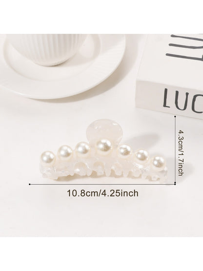 Beau - Stylish Beaded Half Round Claw Clip