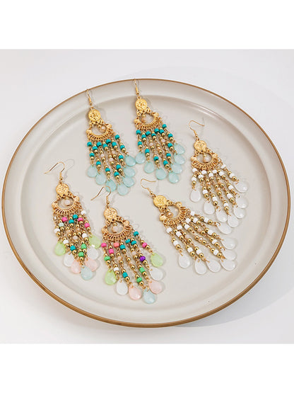 Earedge - Bohemian Openwork Tassel Earrings