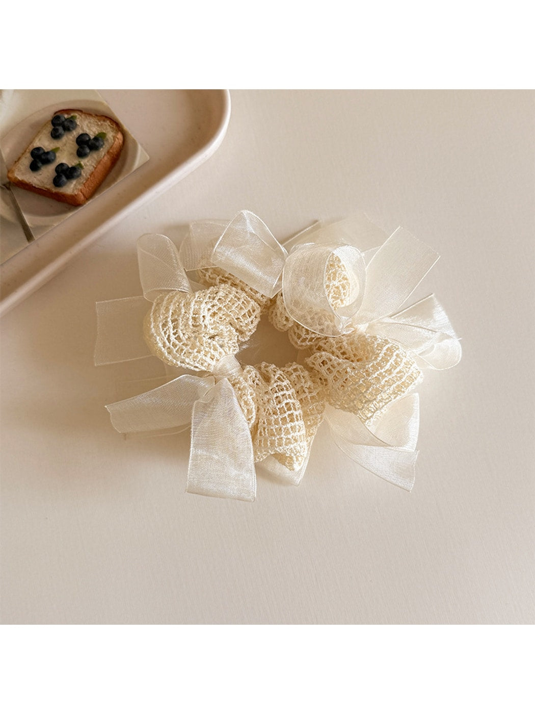 Gifty - Sheer Mesh Bow High Elasticity Scrunchie