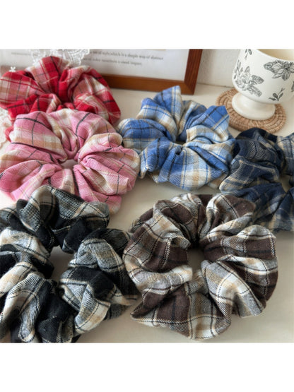 Gifty - Cute Vintage Plaid Hair Ties