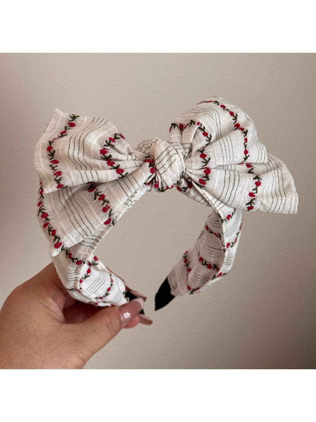 Gifty - Women's Printed Fabric Bow Detail Headband