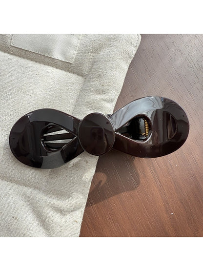 Beau - Vintage Flat Bow Hair Claw Clip