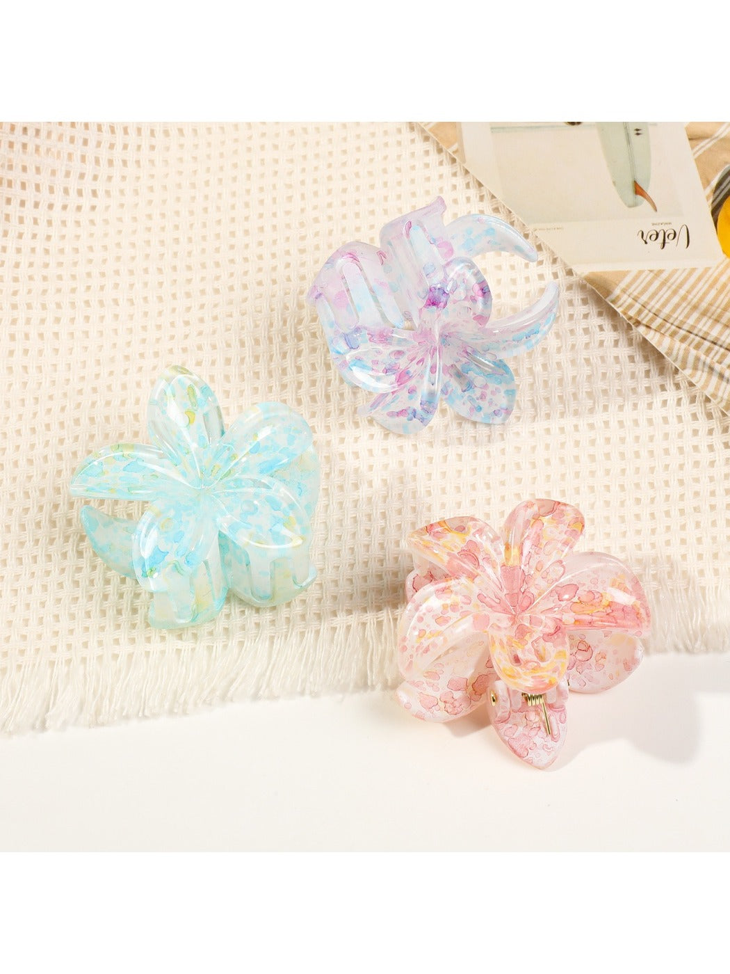 Beau - Colorful Frangipani Hair Clips