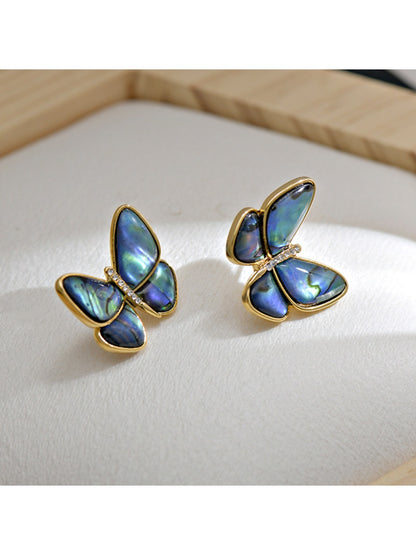 Earedge - Fashionable Butterfly-Shaped Stud Earrings