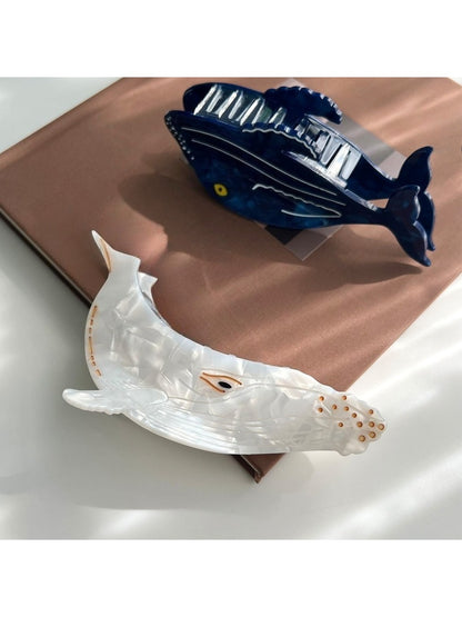 Beau - Ocean Whale Hair Clip