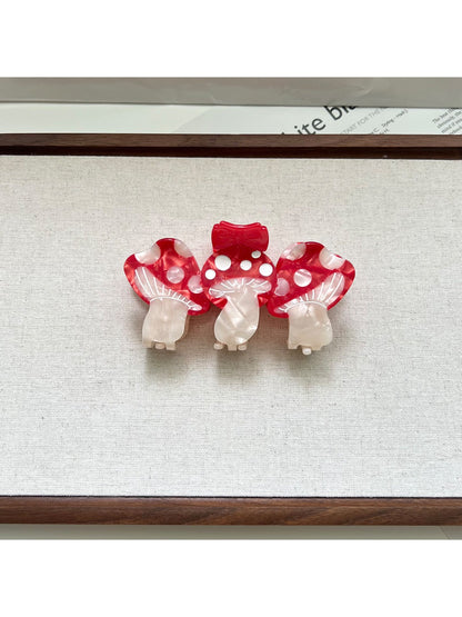 Beau - Three Mushrooms Shapes Hair Clip