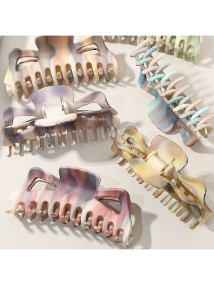 Beau - Ink Wash Striped Shark Hair Claw Clip