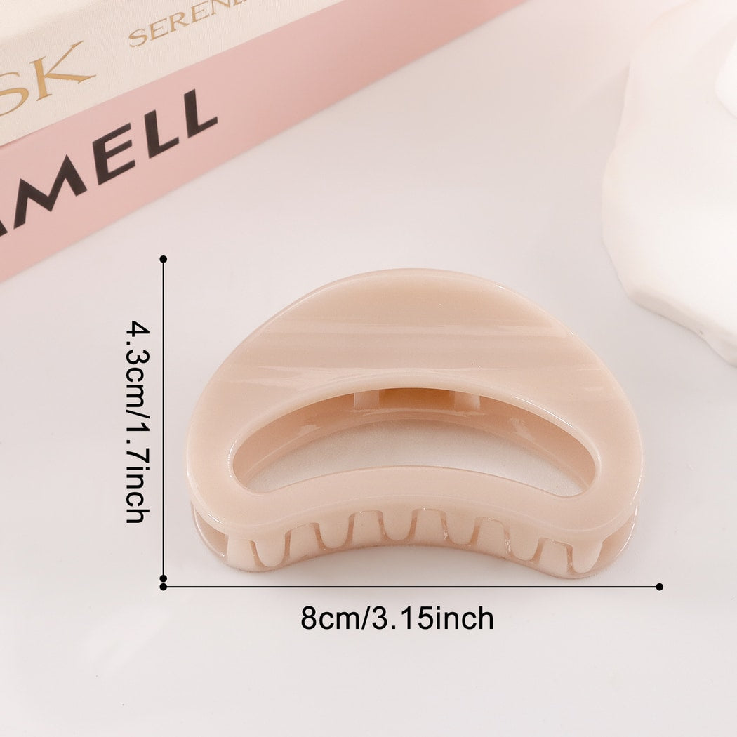 Beau - Minimalist Solid Semi Circle Claw Clip