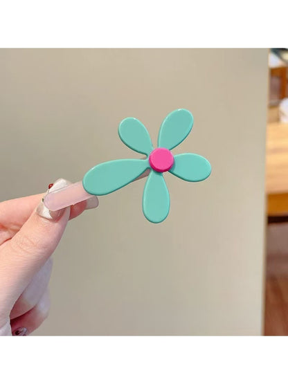 Beau - Floral Bar-Shaped Hair Clip