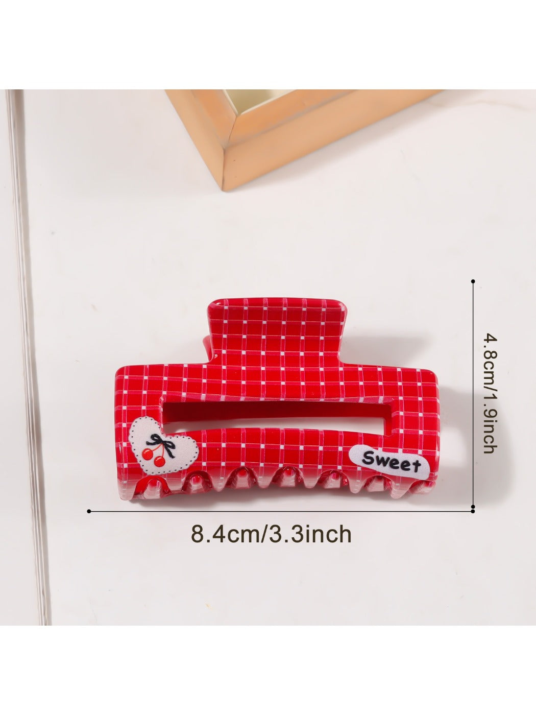 Beau - Red Tone Claw Clip