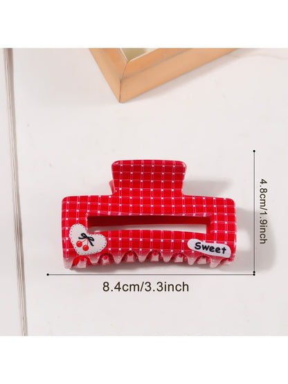 Beau - Red Tone Claw Clip