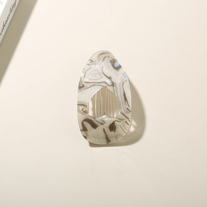 Beau - Acetate Heart Cutout Flat Profile Hair Clip