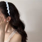 Gifty - Plaid Geometric Wavy Polyester Headband