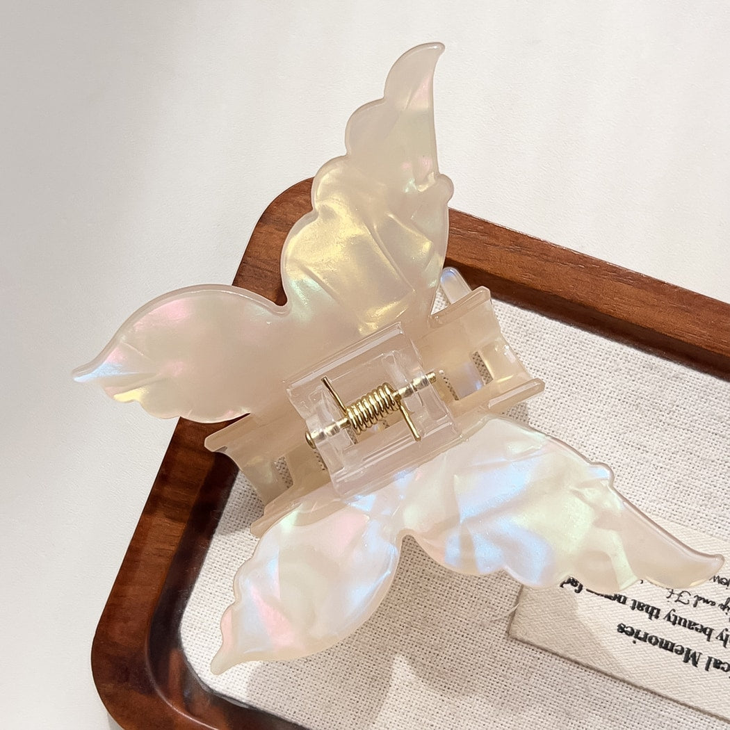 Beau - Glossy Butterfly Shape Pastel Claw Clip