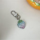 Keypus - Transparent Glitter Gradient Strawberry Keychain