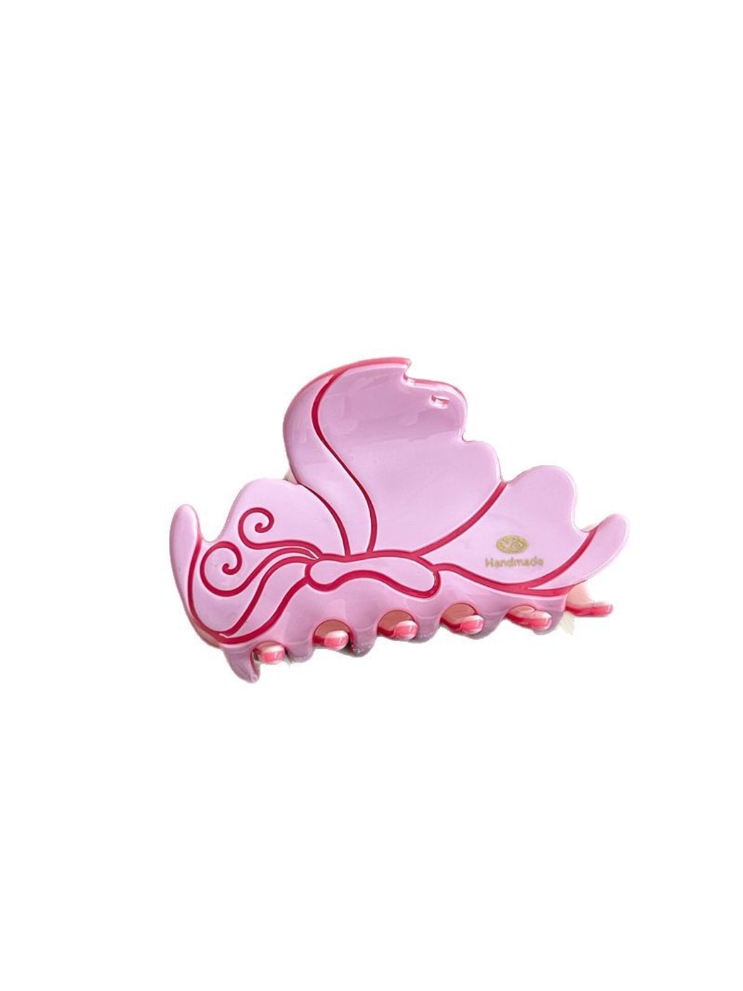 Beau - Cloud and Wave Motif Acetate Hair Claw Clip
