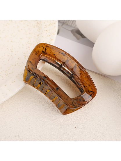 Beau - Brown Trendy Square Hair Clip
