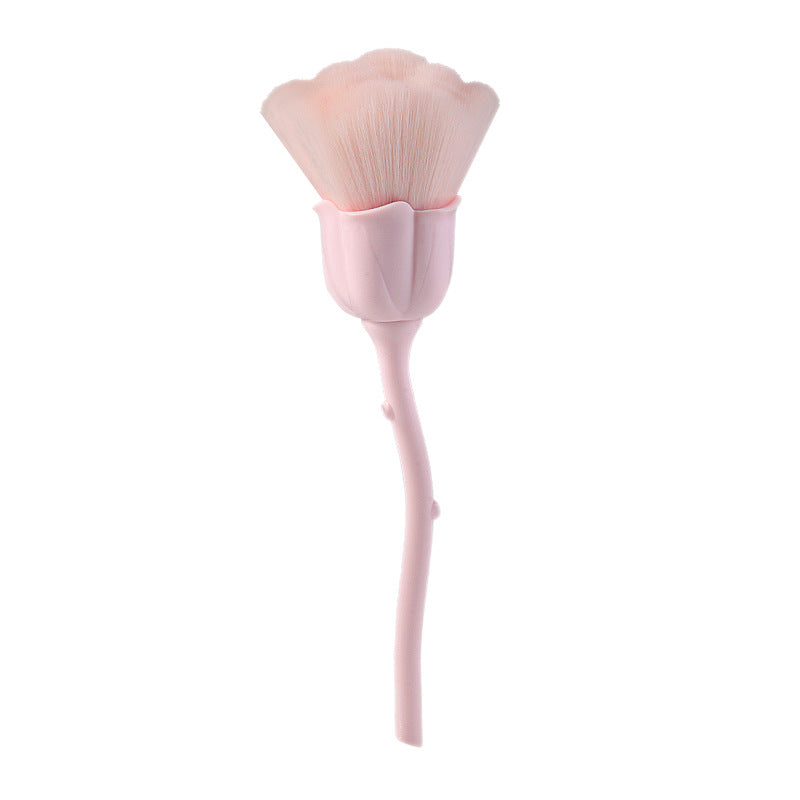 Smoosh -  Rose Flower Makeup Brush, Large Powder Brush