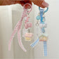 Keypus - Plaid Ribbon House Bag Pendant Keychain