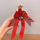 Beau - Christmas Bow Pom Pom Cartoon Hair Accessories